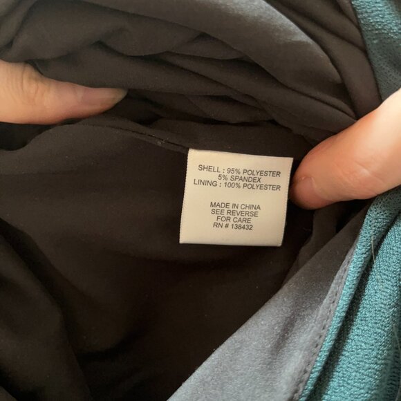 ModCloth Dark Green Midi Dress | Keyhole Neckline & Bow Tie | Size S - Picture 7 of 8